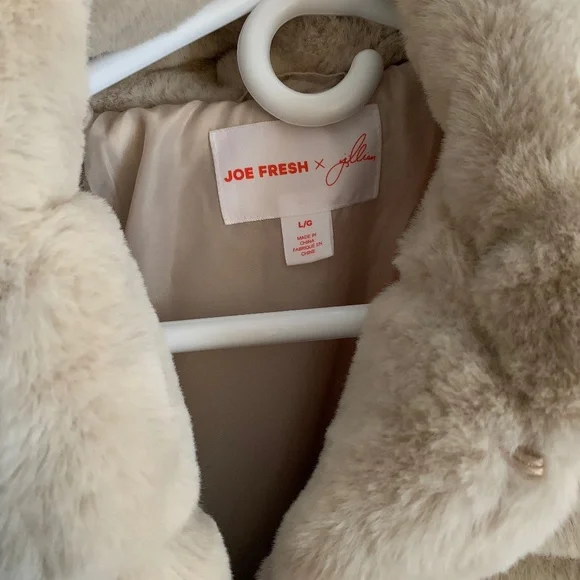 Jillian Harris x Joe Fresh Fur Coat size Large
